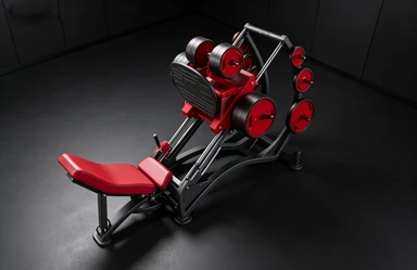 Máquina de força inferior do corpo carregada com placa de leg press